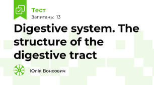 Digestive system. The structure of the digestive tract