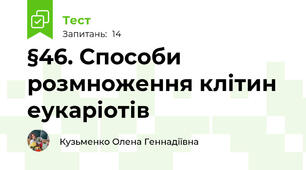 §46. Способи розмноження клітин еукаріотів