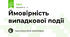 Ймовірність випадкової події 