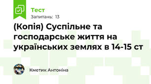 (Копія) Суспільне та господарське життя на українських землях в 14-15 ст