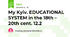 My Kyiv. EDUCATIONAL SYSTEM in the 18th – 20th cent. 12.2