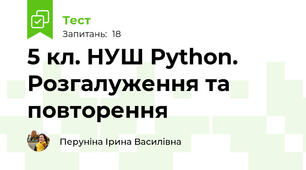 5 кл. НУШ Python. Розгалуження та повторення