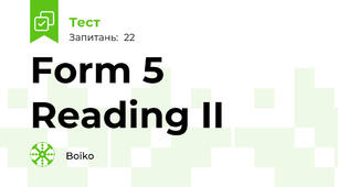 Form 5 Reading II