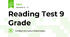Reading Test 9 Grade 