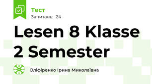 Lesen 8 Klasse 2 Semester