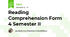 Reading Comprehension Form 4 Semester II