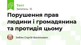 Порушення прав людини і громадянина та протидія цьому
