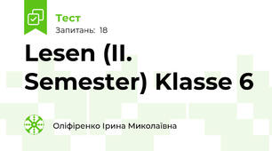  Lesen (II. Semester) Klasse 6