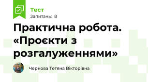 Практична робота. «Проєкти з розгалуженнями» 