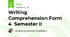 Writing Comprehension Form 4  Semester II
