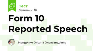 Form 10 Reported Speech