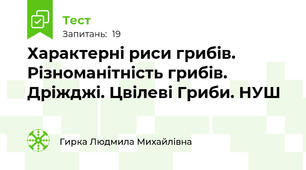 Характерні риси грибів. Різноманітність грибів. Дріжджі. Цвілеві Гриби. НУШ