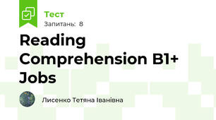 Reading Comprehension B1+ Jobs