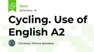 Cycling. Use of English A2