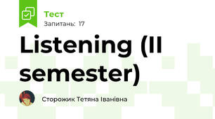 Listening (II semester)