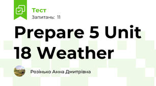 Prepare 5 Unit 18 Weather