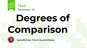 📝 Degrees of Comparison 