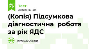 (Копія) Підсумкова діагностична  робота за рік ЯДС