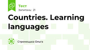 Countries. Learning languages