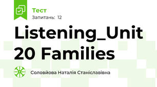 Listening_Unit 20 Families