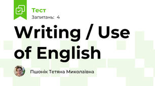 Writing / Use of English