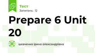 Prepare 6 Unit 20
