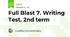 Full Blast 7. Writing Test. 2nd term