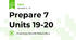 Prepare 7 Units 19-20