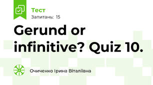 Gerund or infinitive? Quiz 10.