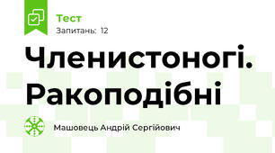 Членистоногі. Ракоподібні