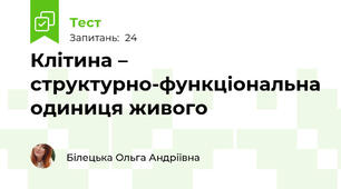 Клітина – структурно-функціональна одиниця живого