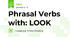 Phrasal Verbs with: LOOK
