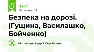 Безпека на дорозі. (Гущина, Василашко, Бойченко)