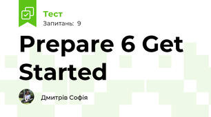Prepare 6 Get Started 