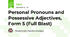 Personal Pronouns and Possessive Adjectives, Form 5 (Full Blast)