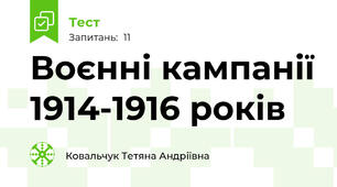 Воєнні кампанії 1914-1916 років
