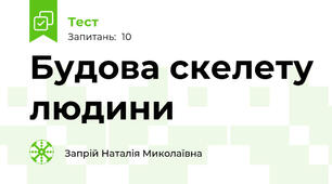 Будова скелету людини