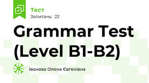 Grammar Test (Level B1-B2)