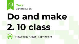 Do and make 2. 10 class