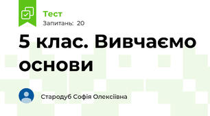 5 клас. Вивчаємо основи