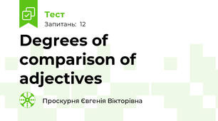 Degrees of comparison of adjectives
