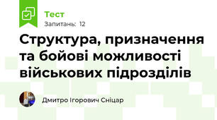 Структура, призначення та бойові можливості військових підрозділів