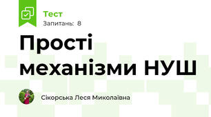 Прості механізми НУШ