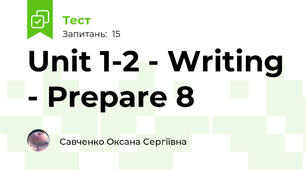 Unit 1-2 - Writing - Prepare 8