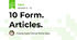 10 Form. Articles.