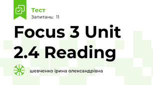Focus 3 Unit 2.4 Reading