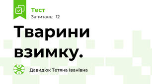Тварини взимку.