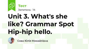 Unit 3. What's she like? Grammar Spot  Hip-hip hello. 