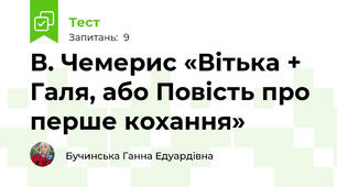 В. Чемерис «Вітька + Галя, або Повість про перше кохання»