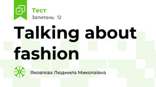 Talking about fashion
